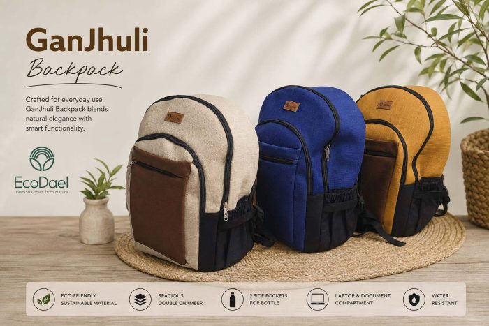 GanJhuli Backpack – Everyday Comfort, Naturally Yours