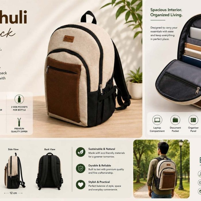 GanJhuli Backpack – Everyday Comfort, Naturally Yours