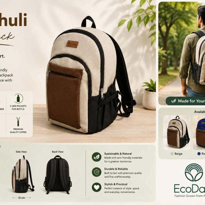 GanJhuli Backpack – Everyday Comfort, Naturally Yours