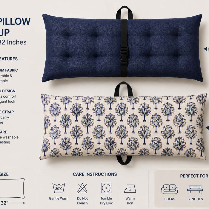16X32-Back-Pillow-03 EcoDael Reversible Back Pillow – 16 × 32 Inches
