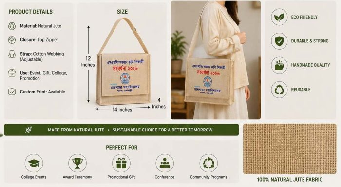 Customized-03 Custom Jute Shoulder Bag