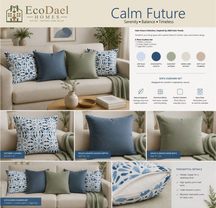 cushion-calm-future Cushion Cover