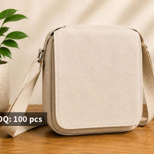 jute cotton crossbody bag
