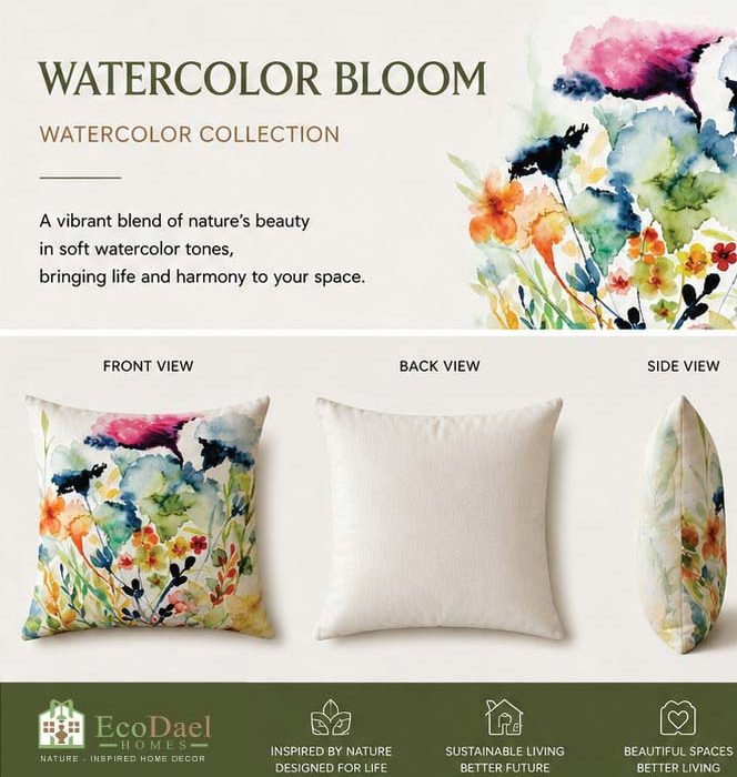 water-color-bloom2-02 Watercolor Bloom Premium Decorative Cushion Cover