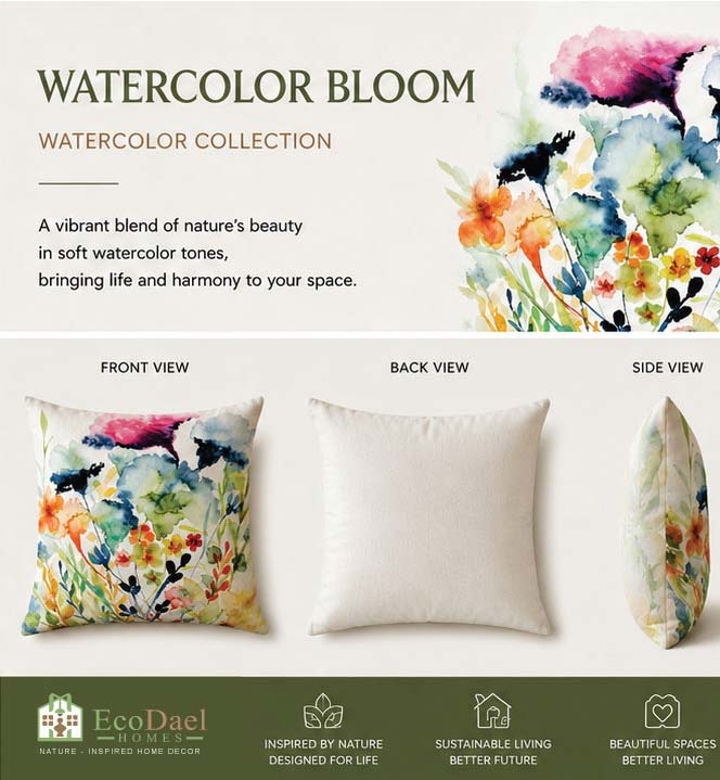 water-color-bloom2-02 Watercolor Bloom Premium Decorative Cushion Cover